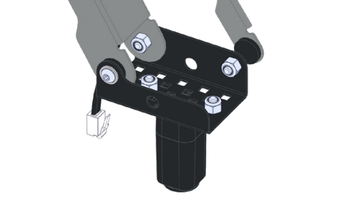 workcell electromagnet mounted on an arm